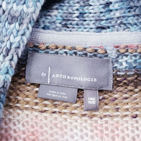 Anthropologie Lizzie Shimmer Knit Longline Cardigan Duster Kimono - Picture 11 of 11